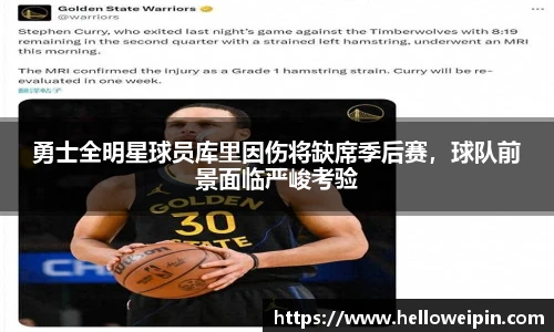 勇士全明星球员库里因伤将缺席季后赛，球队前景面临严峻考验